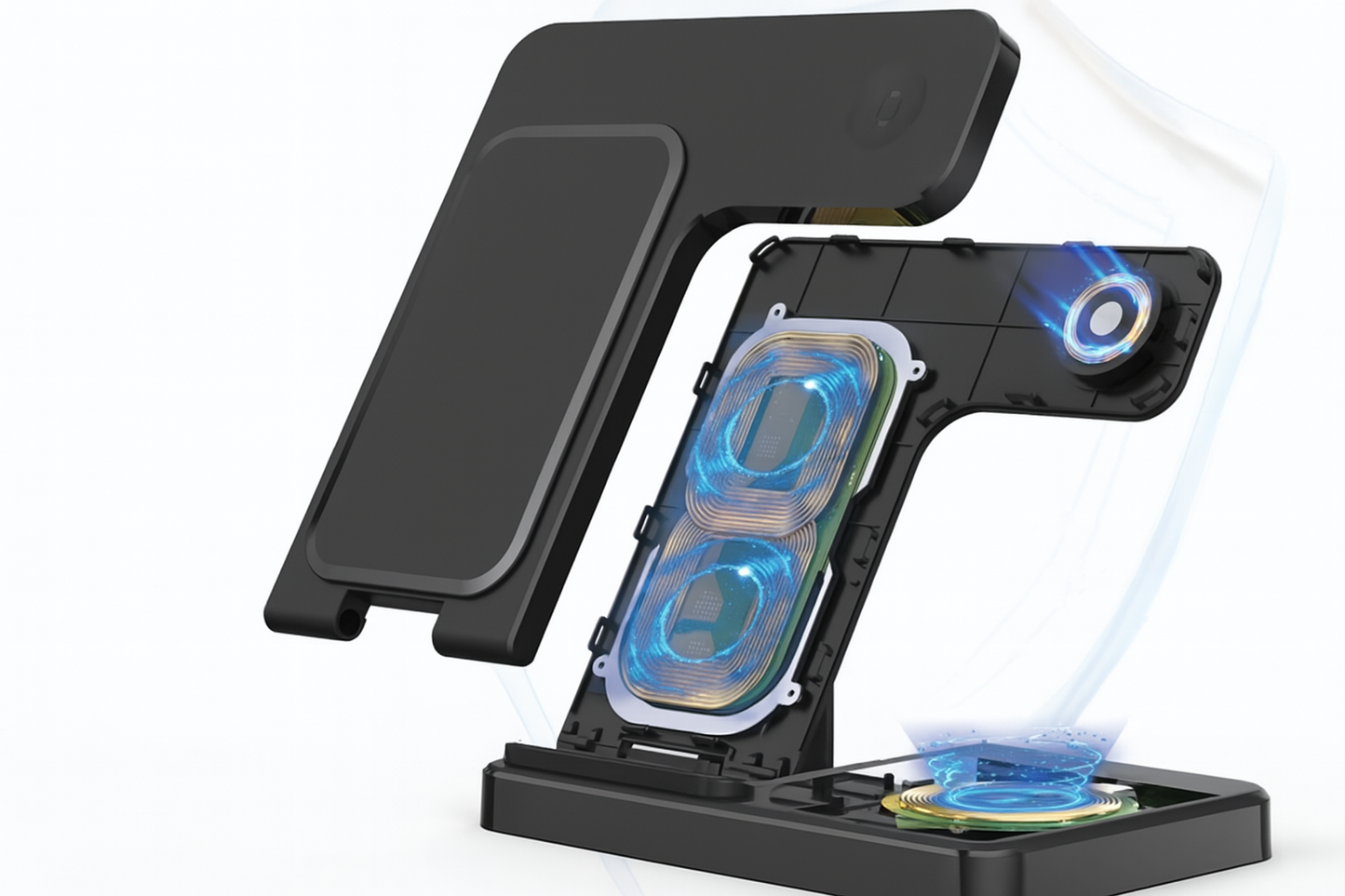 Chargeur sans file 3 en 1